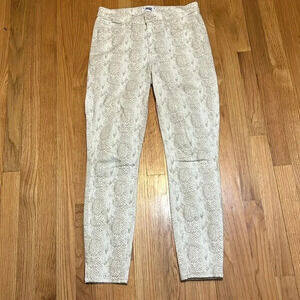 Paige‎ | Hoxton Ankle Sonoran Snake snakeskin jeans/pants womens size 29 stretch